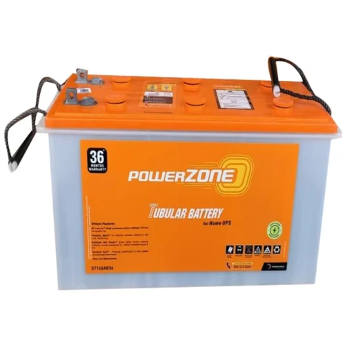 PowerZone  ST36PZ130 – 130Ah Tubular Battery 36-Months Warranty